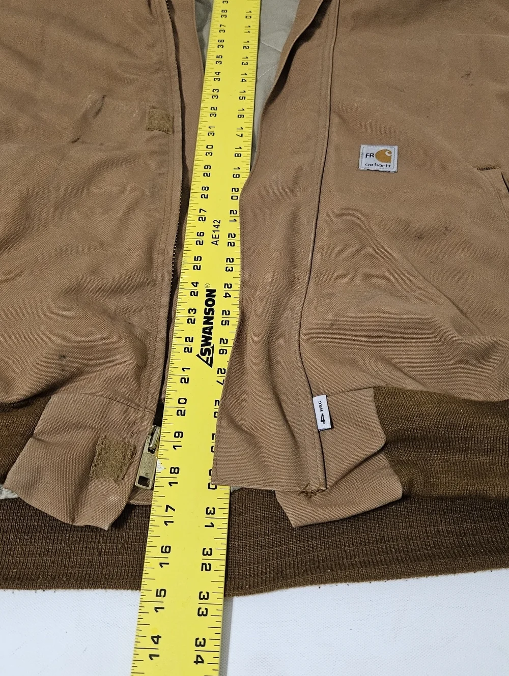 Carhartt FR Hooded Jacket Mens 3XL-Tall FRJ135 BRN Brown Flame Resistant Used